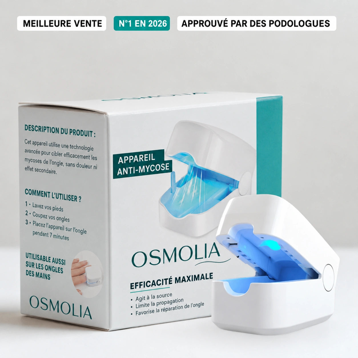 Appareil Lumière Bleue Anti-Mycose des Ongles