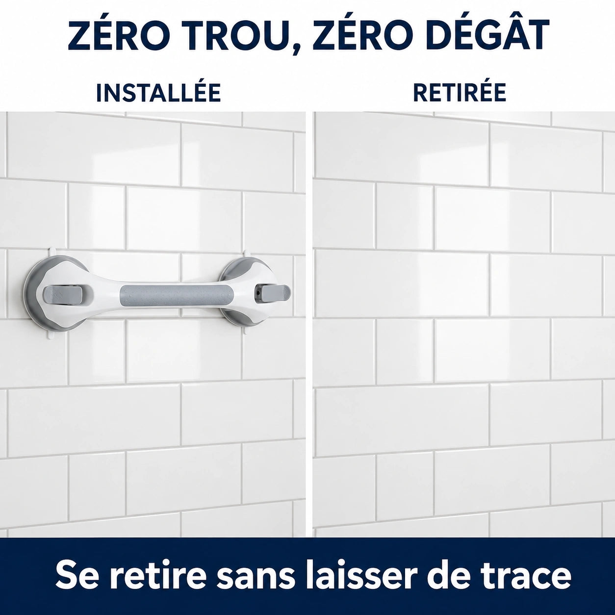 Poignée de sécurité à ventouses