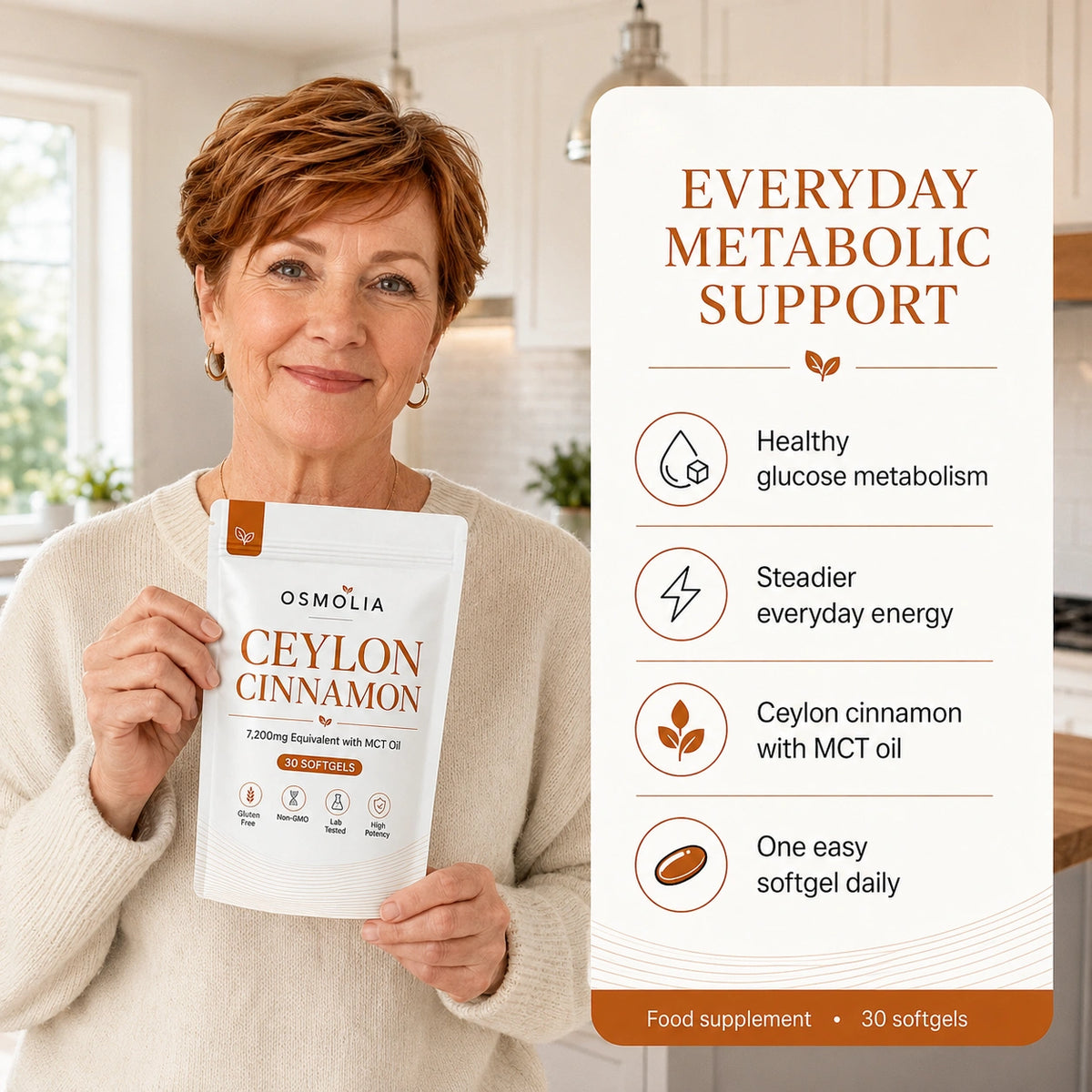 Ceylon Cinnamon 7,200mg with MCT Oil