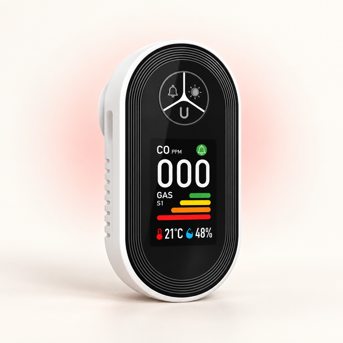 Digital carbon monoxide and combustible gas detector